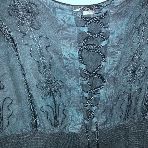 Blue fairycore y2k witchy dress/shirt - Picture 3 of 5